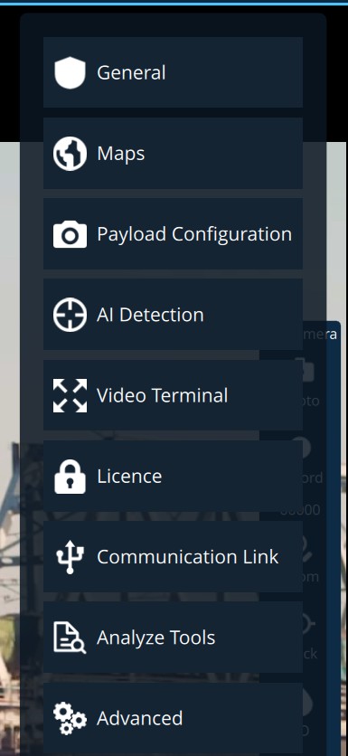 Application menu