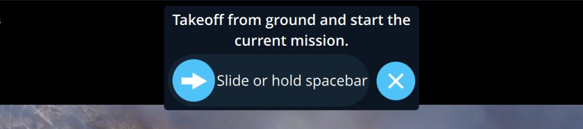 Mission start confirmation