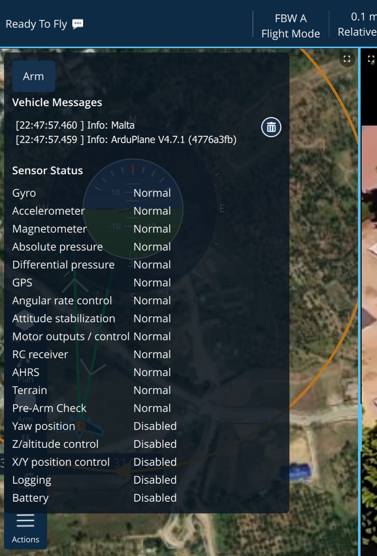 Status panel