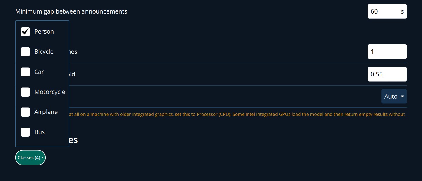 Object classes